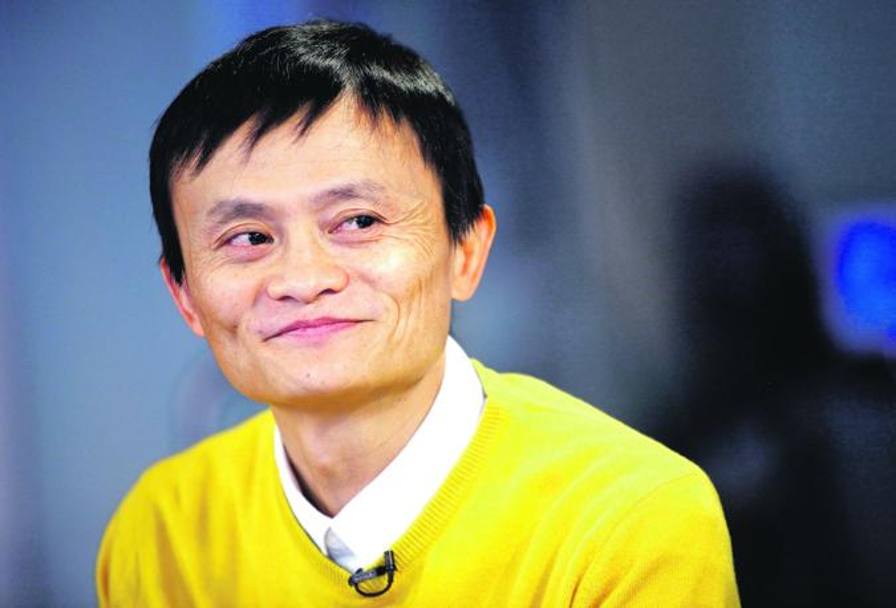 Jack Ma, il fondatore e CEO di Alibaba, il sito di ecommerce cinese che si  quotato in borsa nella pi grande IPO di una societ tecnologica alla borsa di New York 
